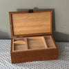 Box with hinged lid & trays
