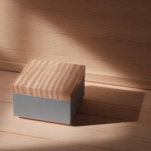 Square Box with Tiger Maple Lid